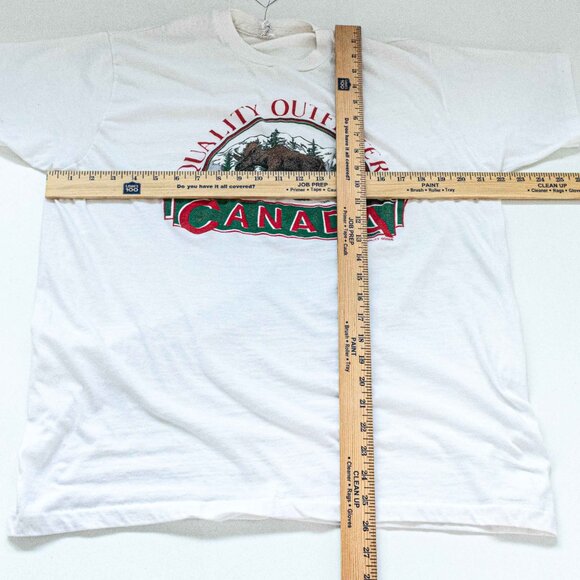 Canada Quality Outfitters Moose T-Shirt Large VTG 90s Nature Classic - Picture 3 of 8